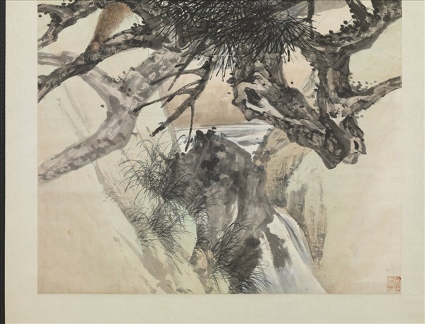 民國程璋祥猴獻瑞　軸