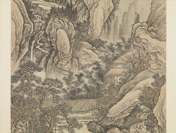 清徐溶仿巨然山水　軸