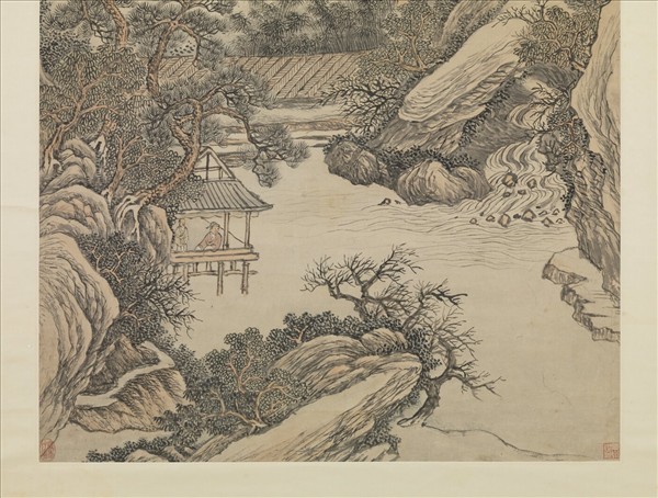 清徐溶仿巨然山水　軸