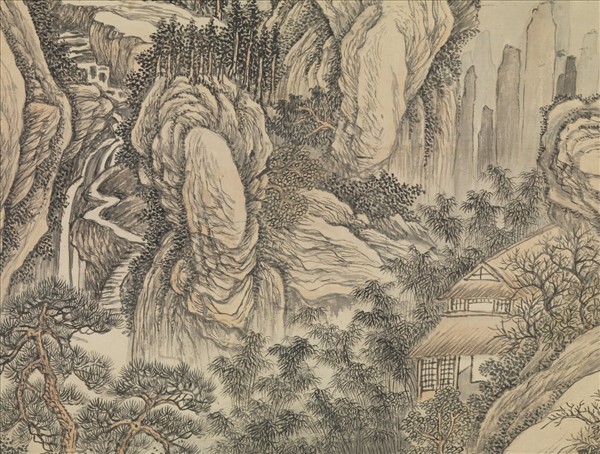 清徐溶仿巨然山水　軸