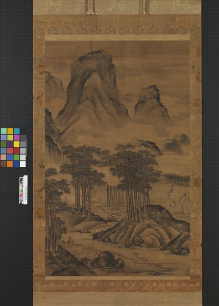 元人畫鹿林清話　軸