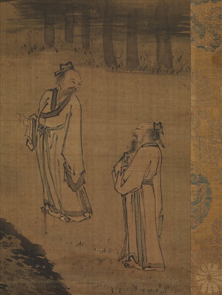 元人畫鹿林清話　軸