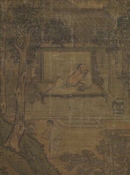 明人仿戴文進山水　軸