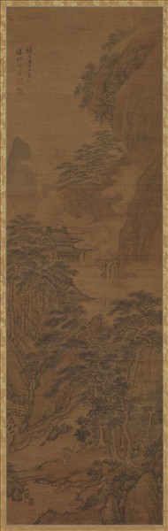 清李山仙山樓閣　軸