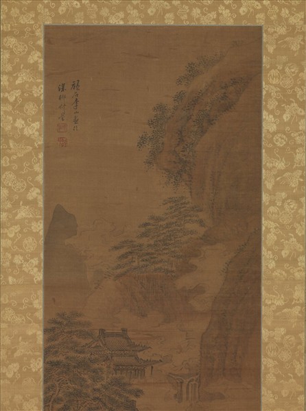 清李山仙山樓閣　軸