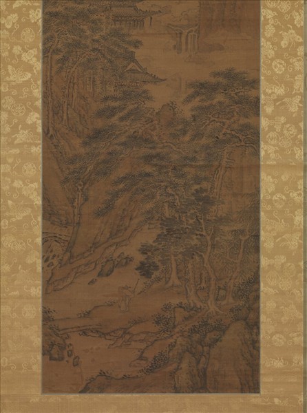 清李山仙山樓閣　軸