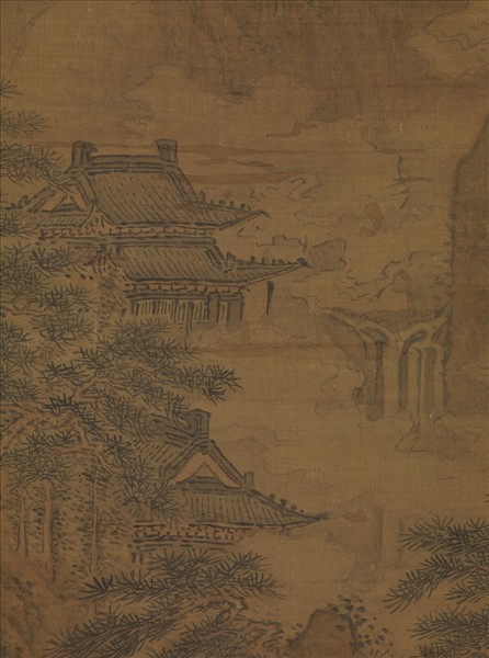 清李山仙山樓閣　軸