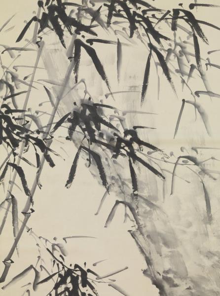 民國吳佩孚墨竹　軸