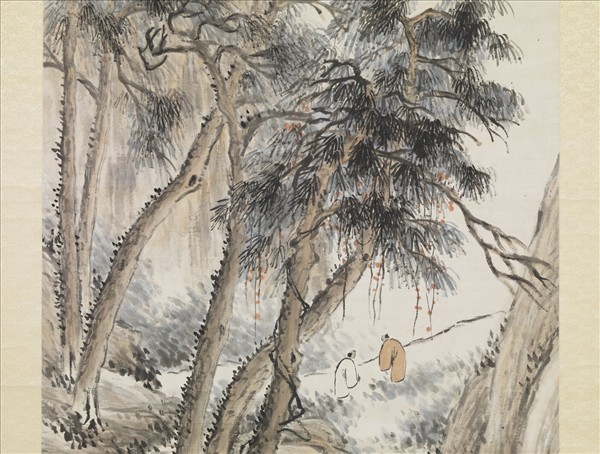 民國馮超然高邕合作山水　軸