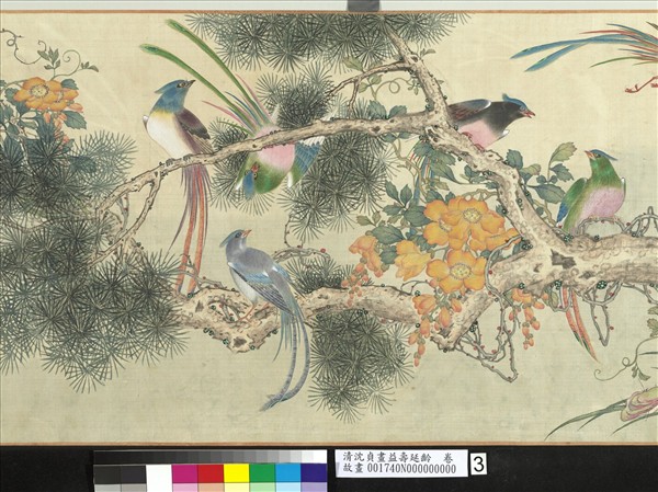 清沈貞畫益壽延齡　卷