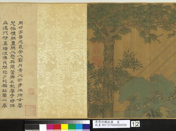 唐周昉麟趾圖　卷