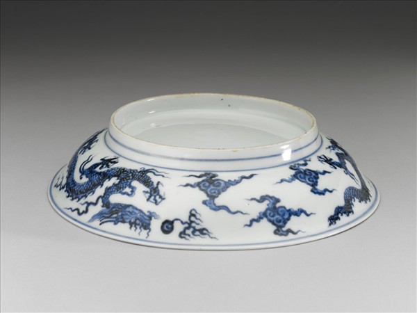 青花雲龍紋盤