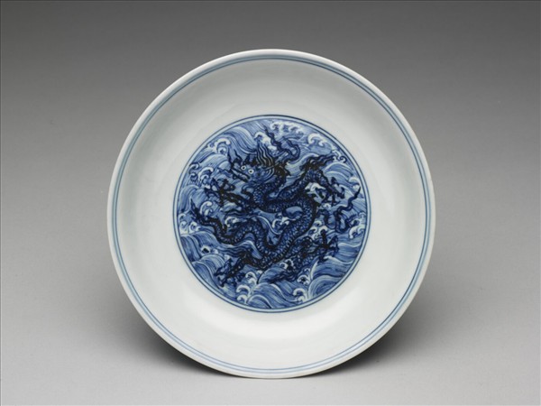 青花龍紋盤