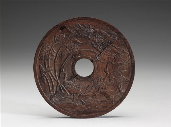 〈西清續鑑‧第二十一冊〉鏡匣雕刻木蓋附劉墉草書〈節唐人書譜敘〉