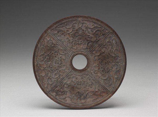 〈西清續鑑‧第三十五冊〉鏡匣雕刻木蓋附謝遂〈花卉〉