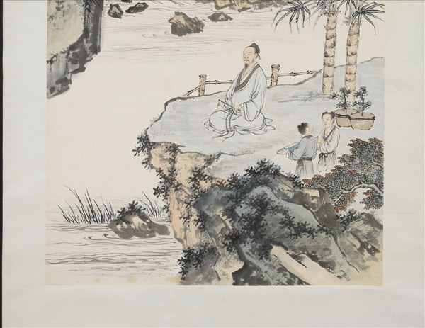 民國馮迥巖居高士　軸