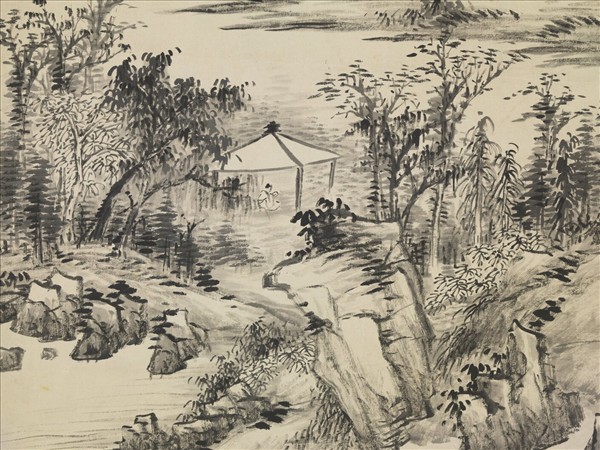 清金湅山水　軸