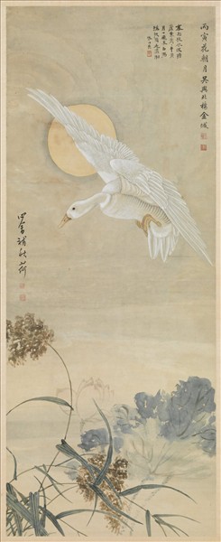 民國金城溥儒花鳥　軸