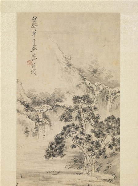 清吳滔仿龔賢山水　軸