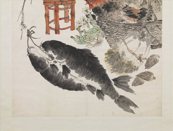 民國倪田歲朝清供　軸