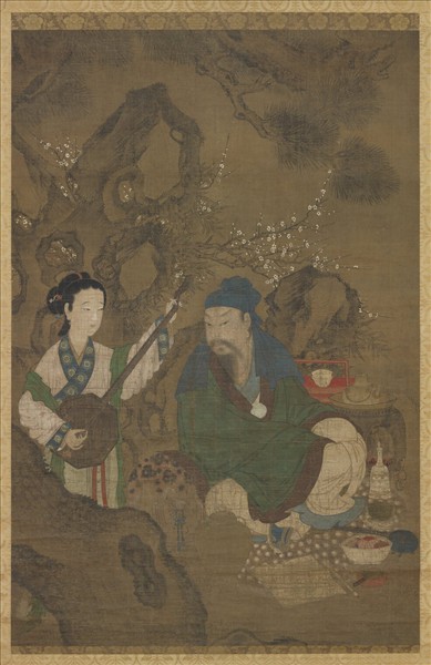 明無款尋樂圖　軸