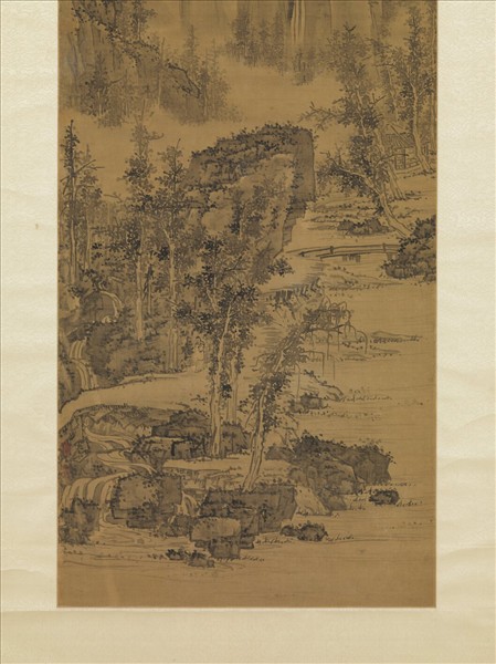 清周鐸仿梅花道人山水  軸