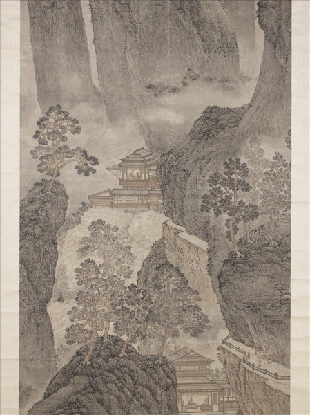 明吳彬山水  軸