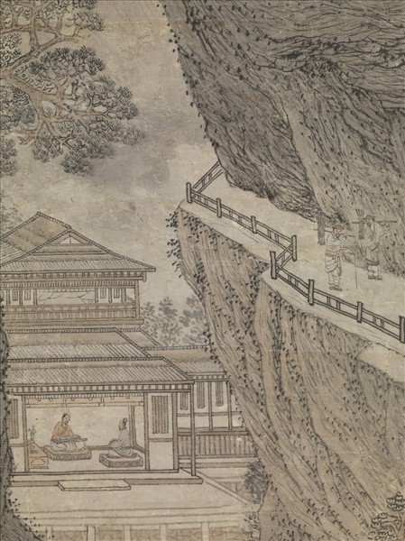 明吳彬山水  軸