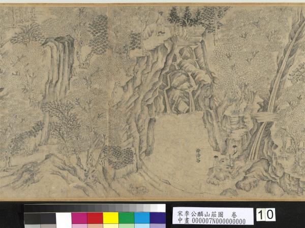 宋李公麟山莊圖　卷