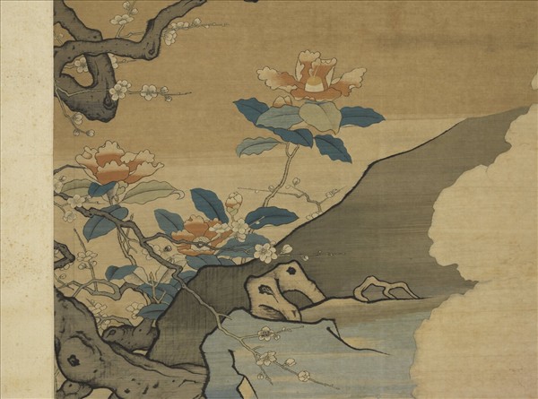 宋緙絲花鳥　軸