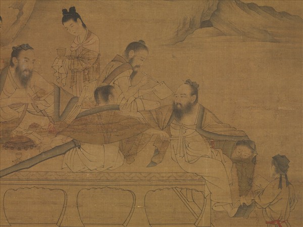 五代後蜀丘文播文會圖　軸