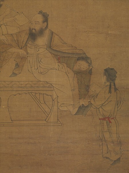 五代後蜀丘文播文會圖　軸