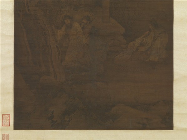 宋人聽琴圖　軸