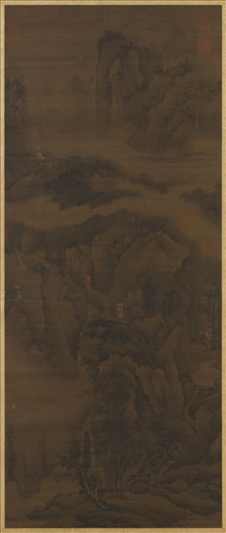 元人畫山水　軸