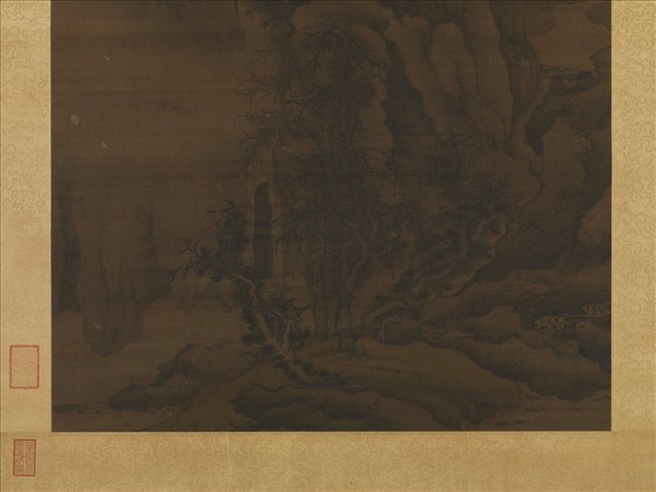 元人畫山水　軸