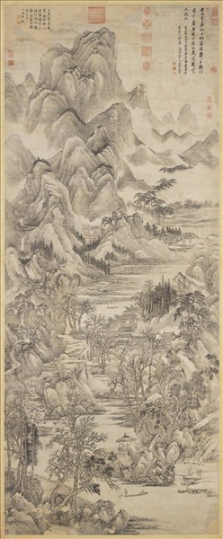 清王翬千巖萬壑圖軸- 故宮