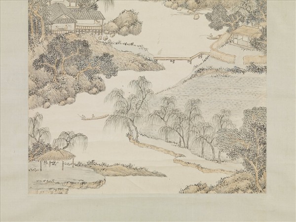 清陳書夏日山居圖　軸