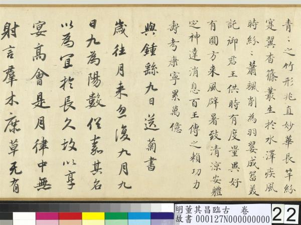 明董其昌臨古　卷