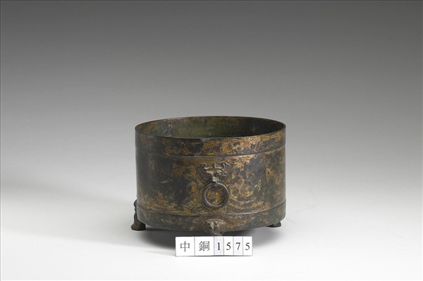 鎏金嵌銀雲紋樽