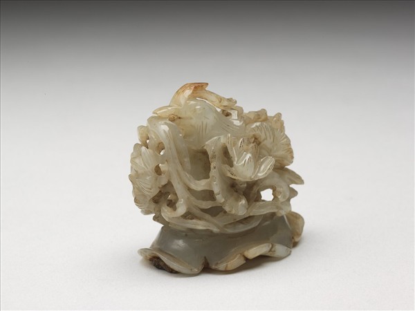 鴛鴦荷葉紋玉頂