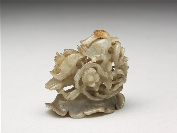 鴛鴦荷葉紋玉頂