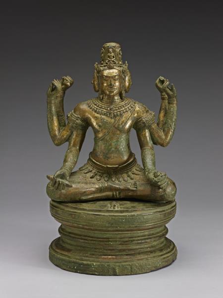 中國隋開皇七年（587） 銅鎏金二佛並坐像- 故宮