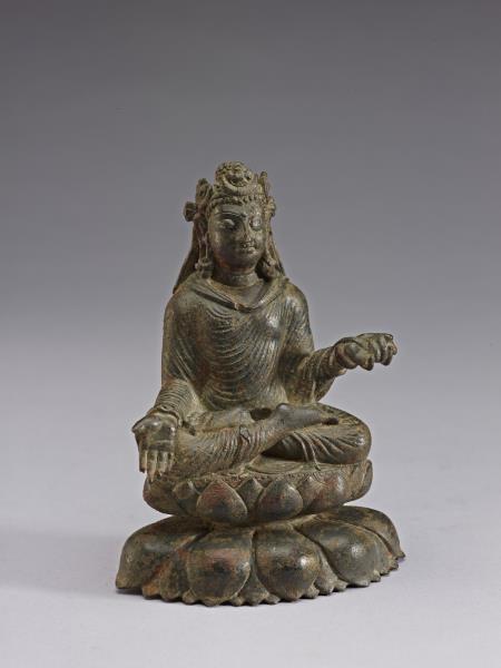 青銅菩薩趺坐像