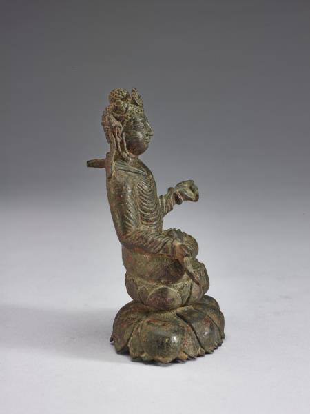 青銅菩薩趺坐像