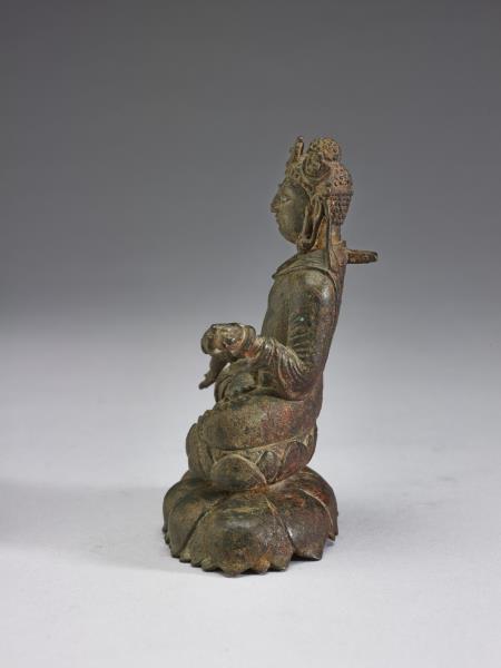 青銅菩薩趺坐像