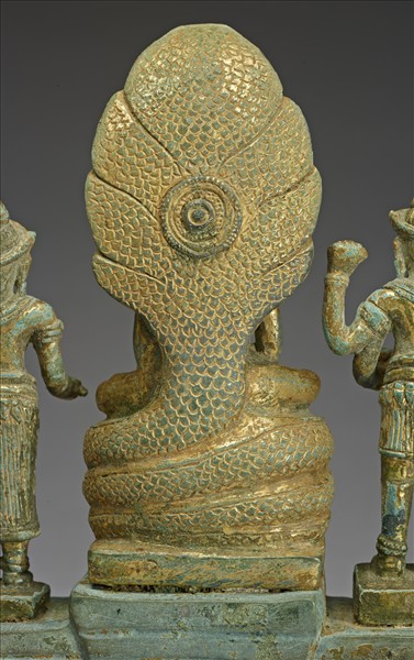 釋迦牟尼佛、四臂觀音、般若佛母三尊像