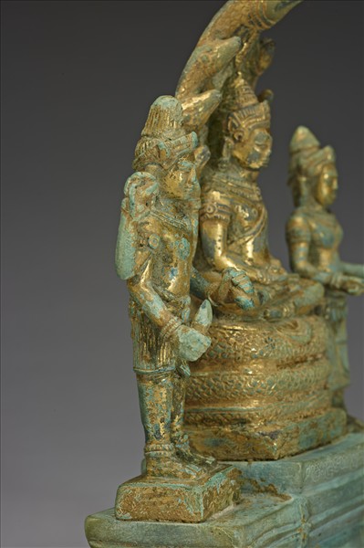 釋迦牟尼佛、四臂觀音、般若佛母三尊像