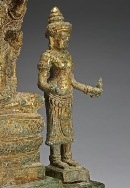 釋迦牟尼佛，四臂觀音，般若佛母三尊像