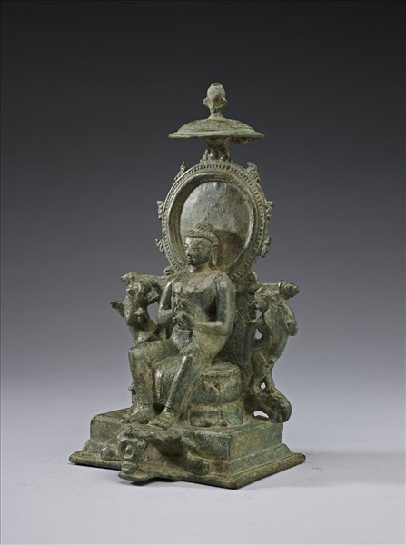 青銅佛垂足坐像