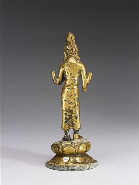 青銅鎏金四臂觀音菩薩立像